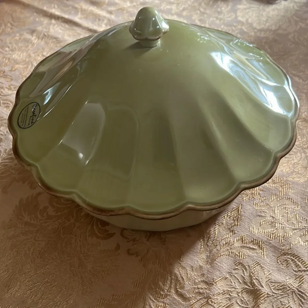 Casafina Casa Stone Covered Casserole Dish - Autumn Waves Portuguese Stoneware.